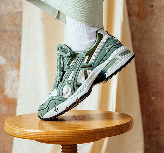 Asics gel vert kaki sale