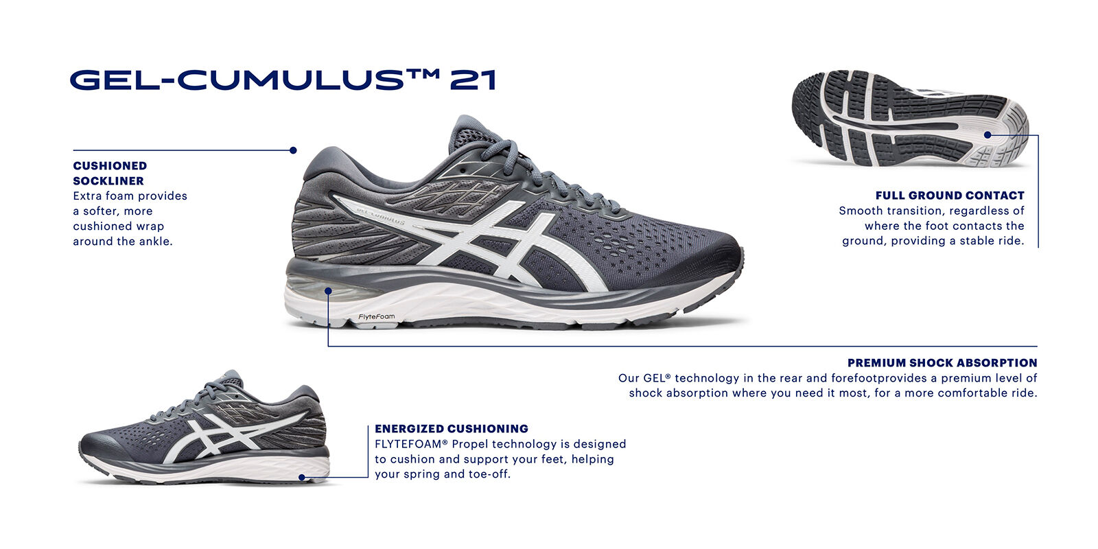 asics shock absorbing shoes