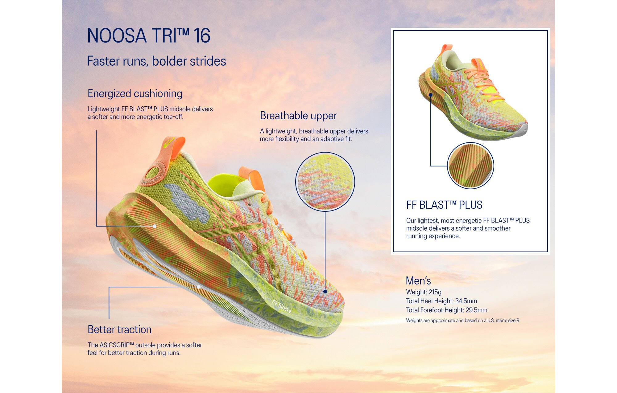 NOOSA TRI 16 LIMITED EDITION | Men | Black/Green Gecko | Men's Running  Shoes | ASICS United States