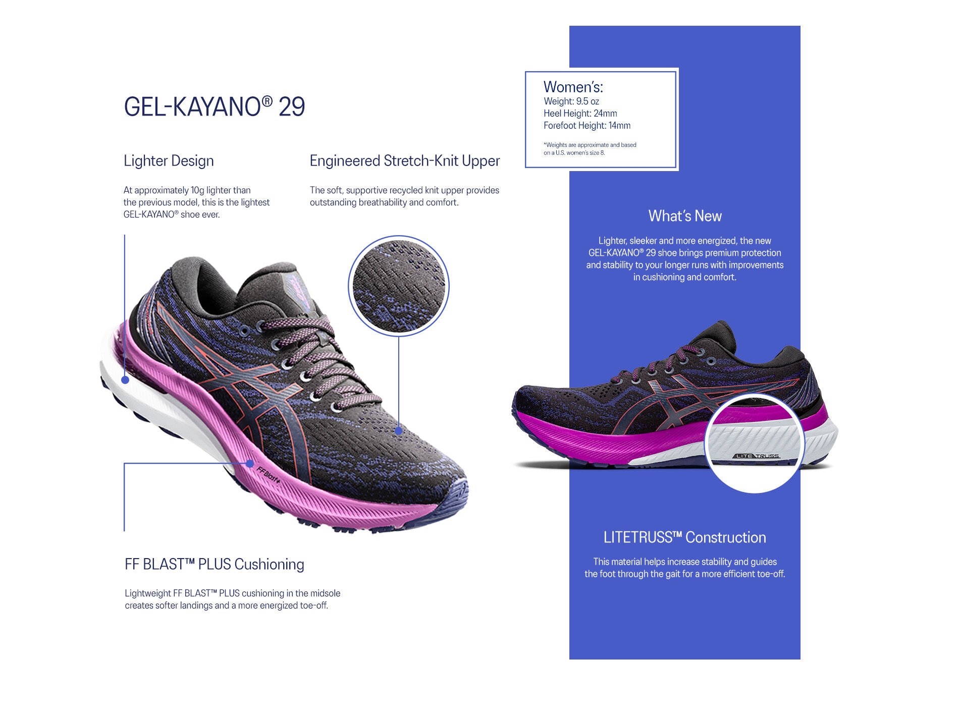 Women's GEL-KAYANO 29, Mineral Beige/Champagne, Running Shoes