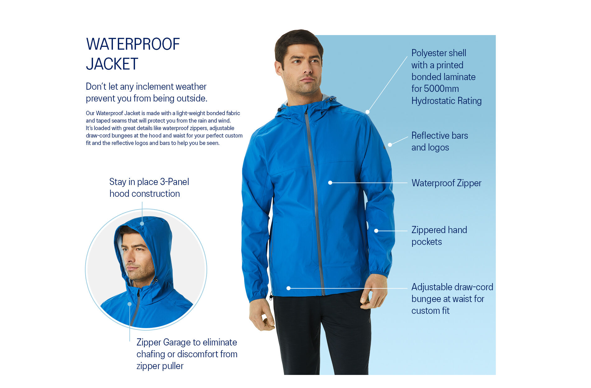 Asics rain jacket mens deals