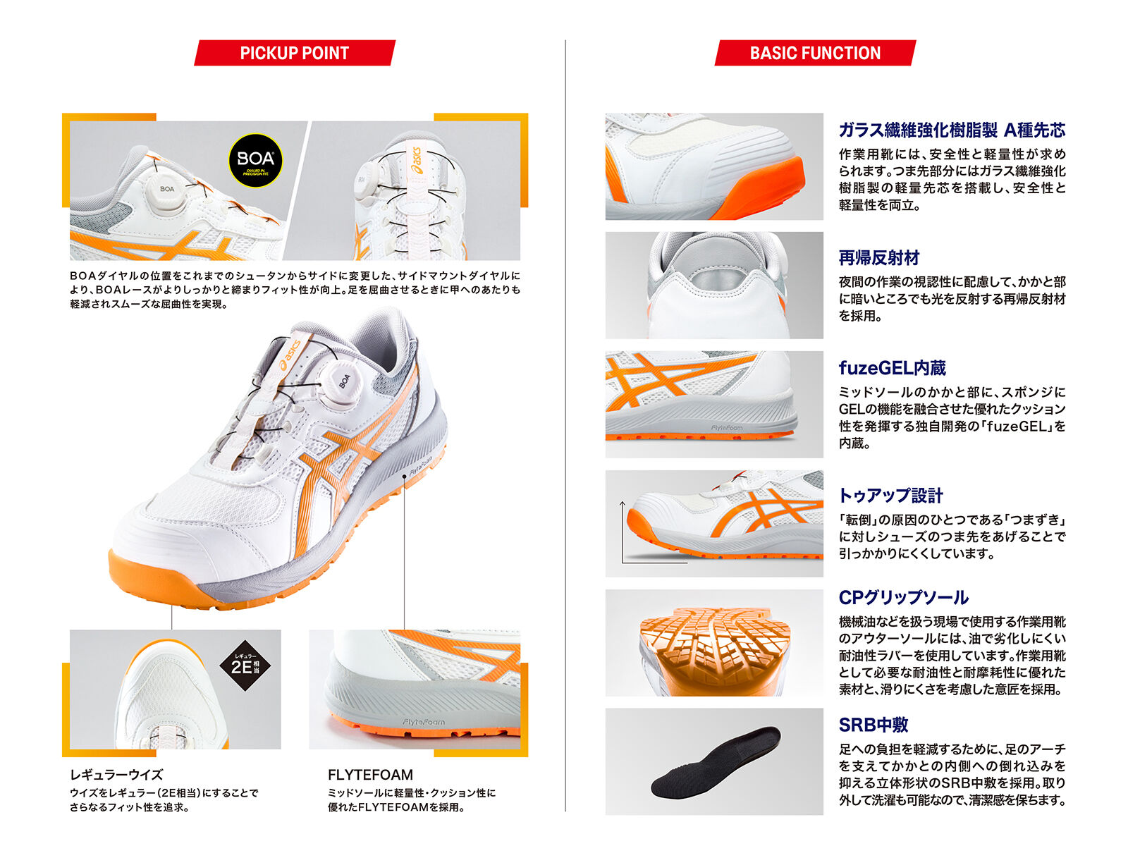 ウィンジョブ® CP219 BOA® 2E相当 | クラシックレッド×ホワイト ウィンジョブ® CP219 BOA® 2E相当 | クラシックレッド×ホワイト