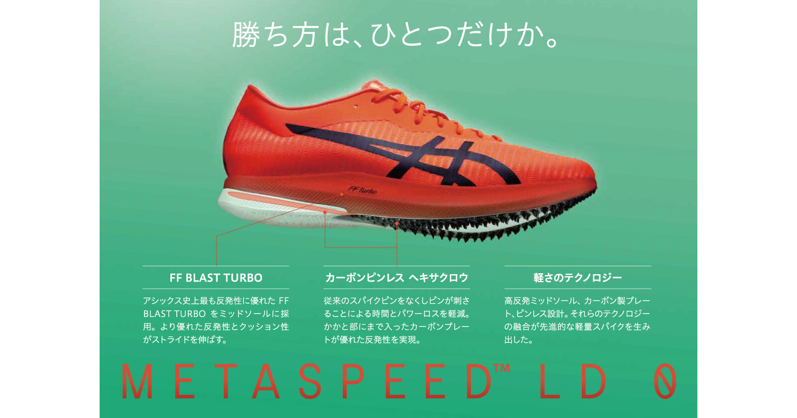 METASPEED LD 0 | SUNRISE RED/ECLIPSE BLACK | メンズ 陸上競技