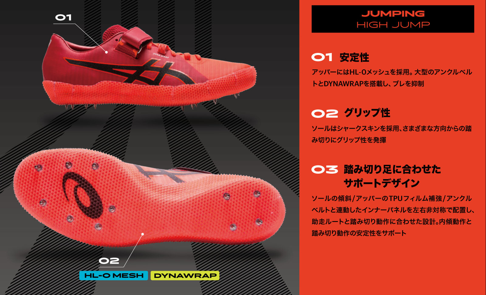 走り高跳びスパイク High Jump pro2 左足踏切用 28cm 値下げ可