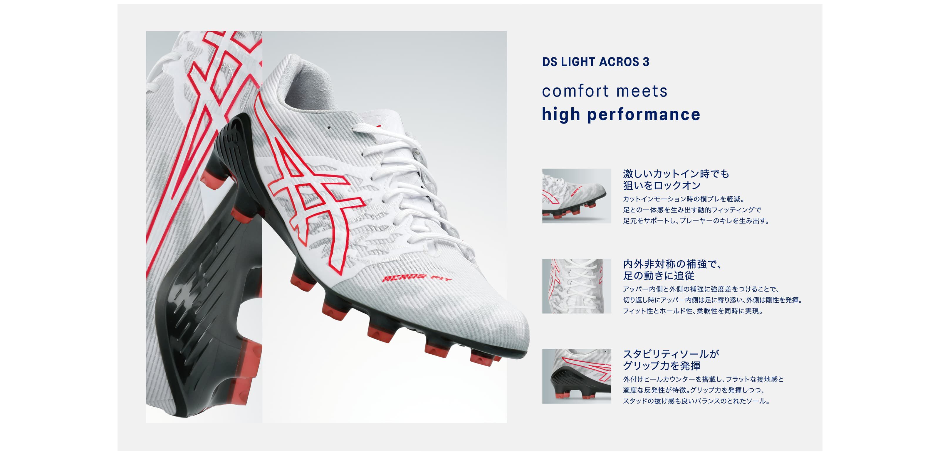 DS LIGHT ACROS 3 | WHITE/ELECTRIC BLUE | メンズ サッカー