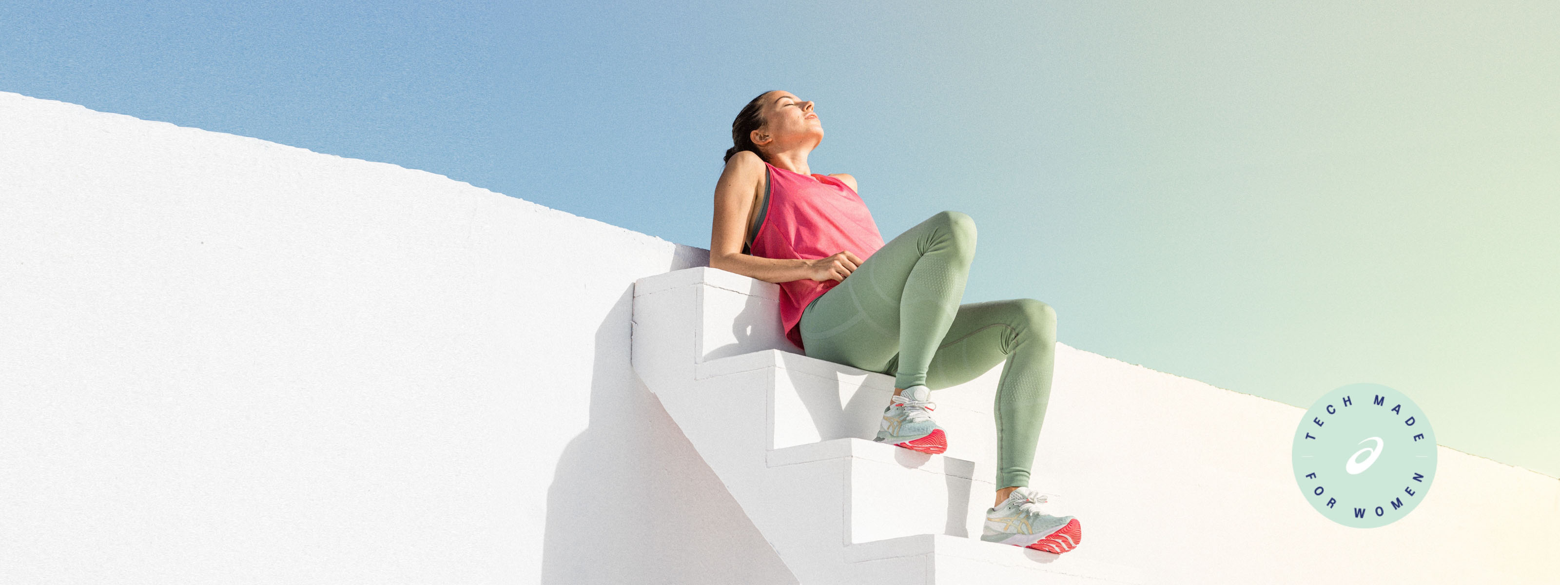 girl basking in the sun