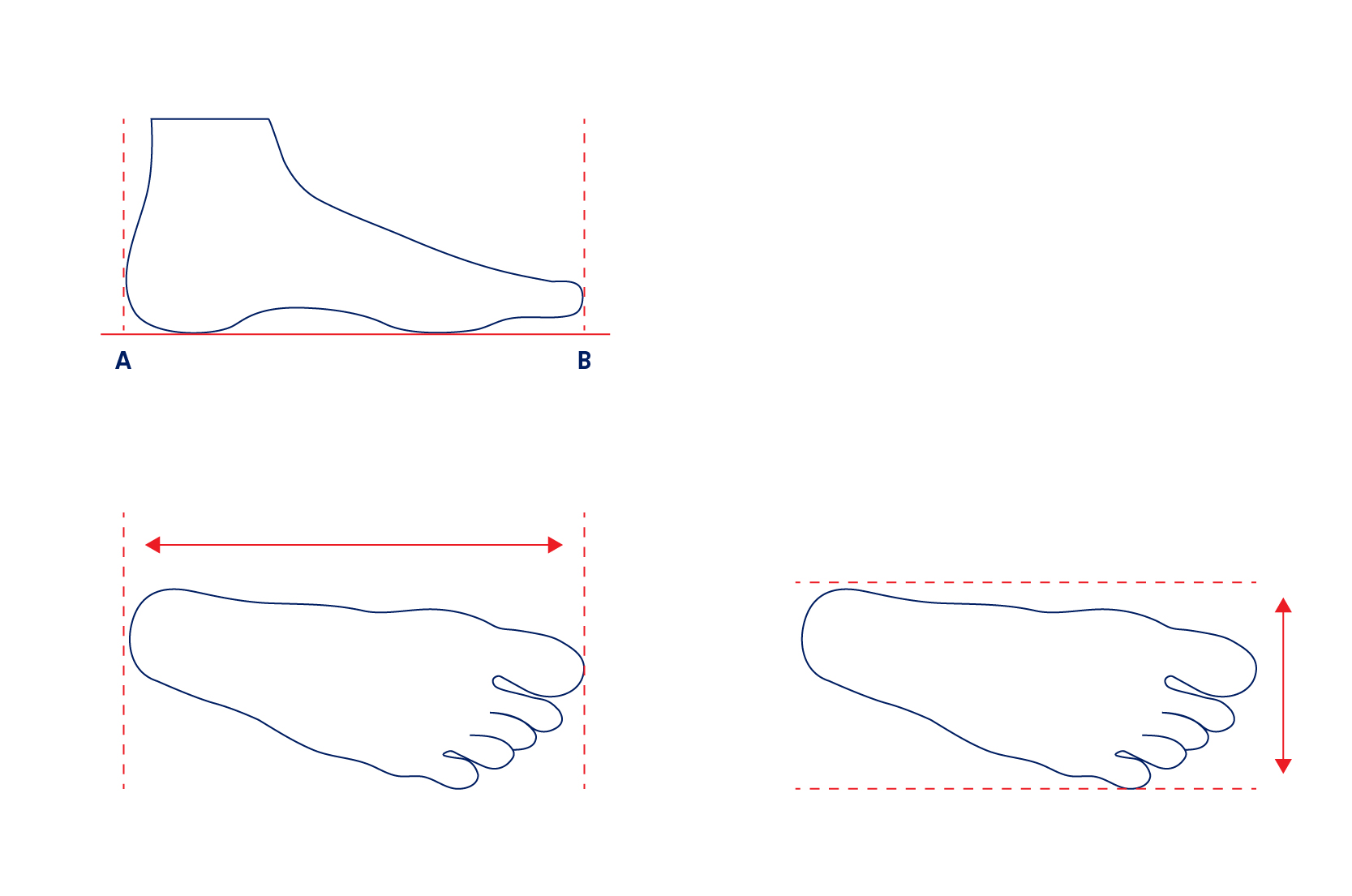 asics running shoes size chart