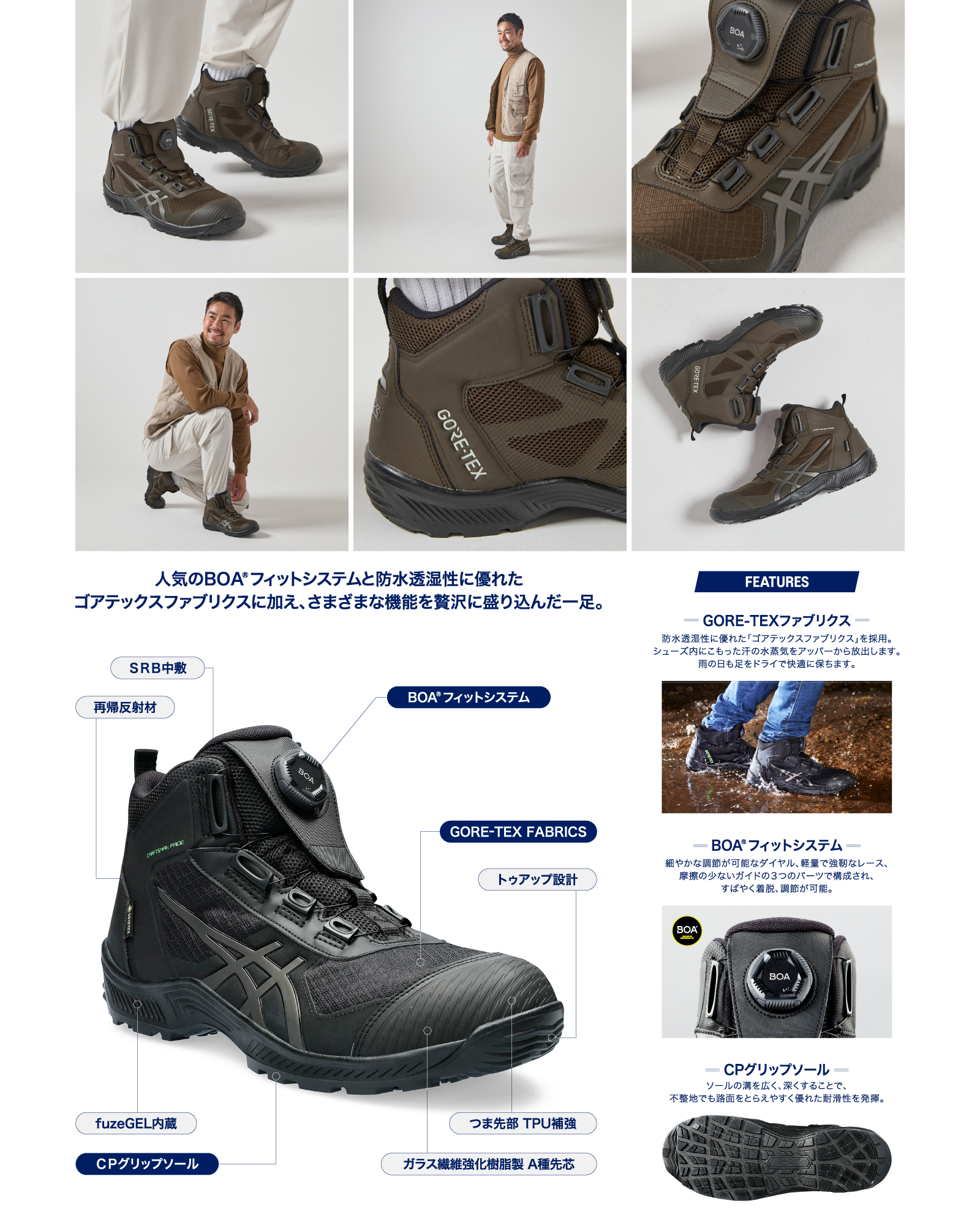 ウィンジョブ®CP604 G-TX BOA® 3E相当 | コーヒー×ガンメタル
