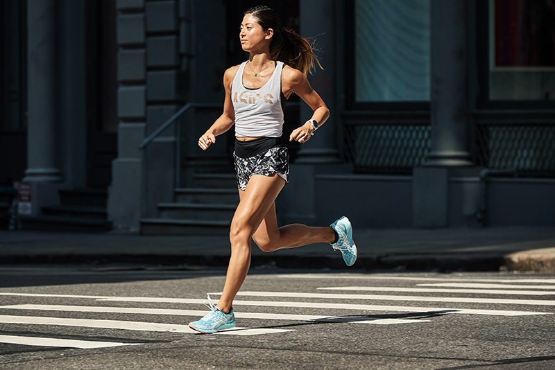 Person running outside