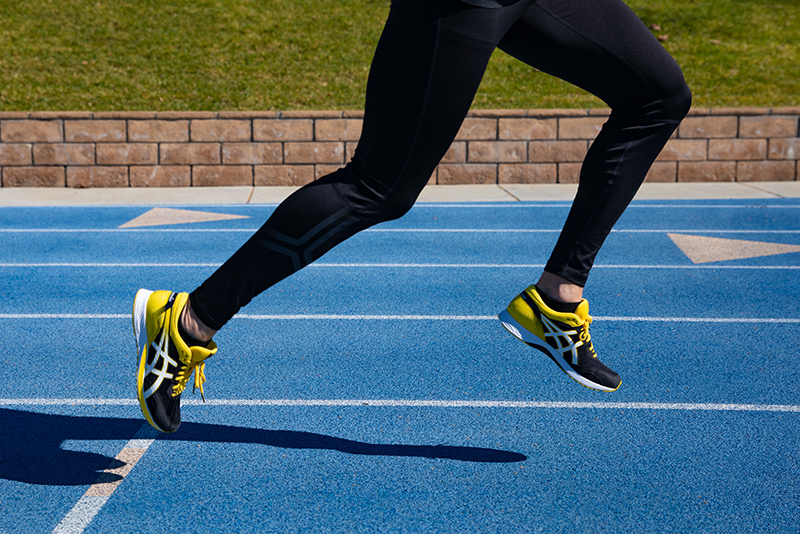 asics thin soled running shoes