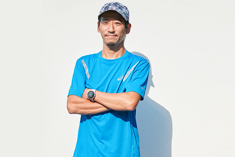 Man wearing asics gear