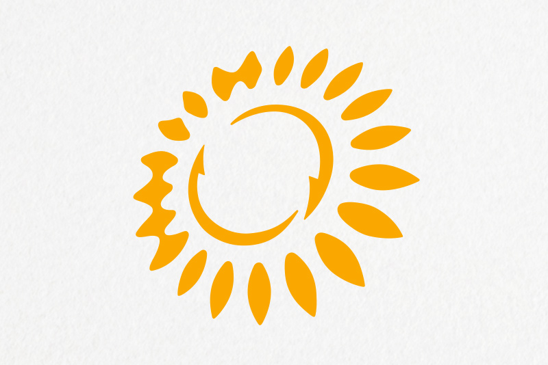 ASICS Sunflower sustainability logo