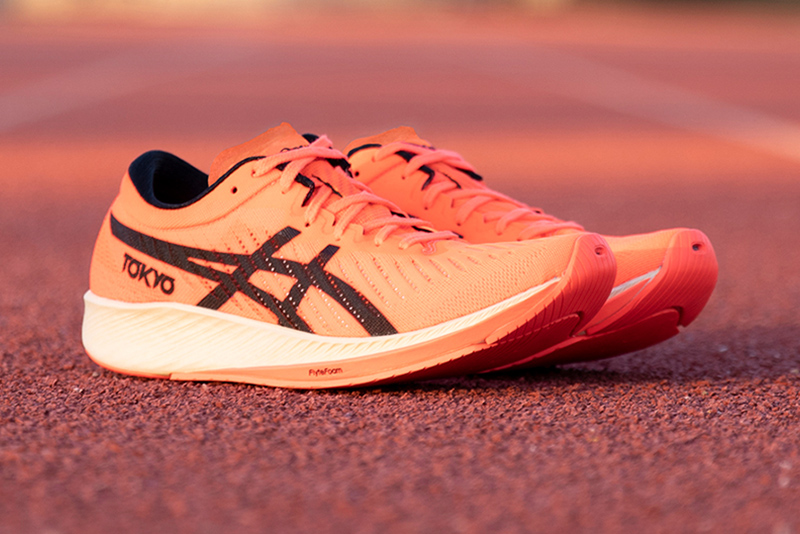 asics thin soled running shoes